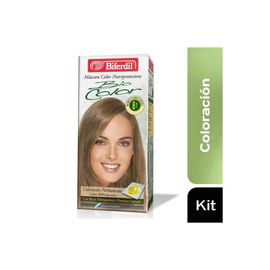 Coloración Bio Kit 8.1 Rubio Claro Ceniza Biferdil