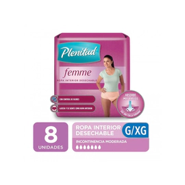 Pañal Adulto Plenitud Ropa Active Mujer G/Xg X8Un