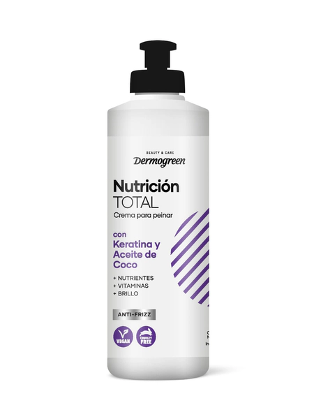 Crema para peinar nutricion total con keratina y coco 300