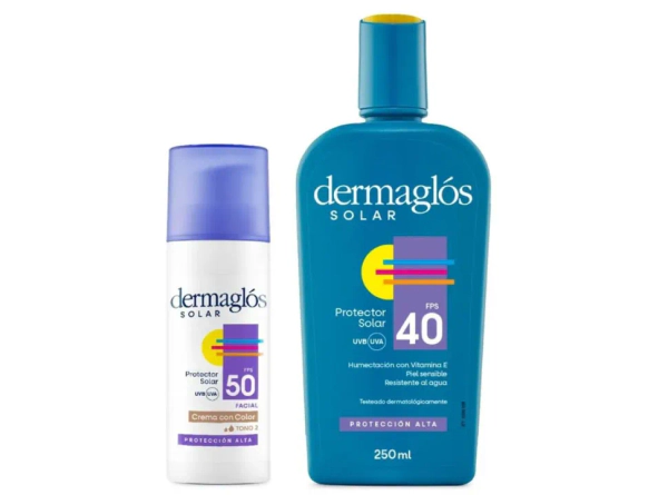 Dermaglós Combo Protección Solar Corporal Y Facial Tono 2 Medio