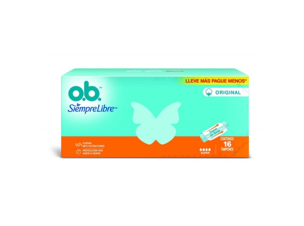Ob Tampones Original Super X 16 Unidades