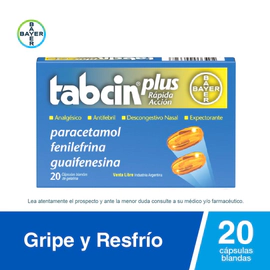 Tabcin Plus 20 Cápsulas Blandas