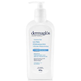 Dermaglós Corporal Crema Gel Ultra Hidratación + Ácido Hialurónico 300 Gr