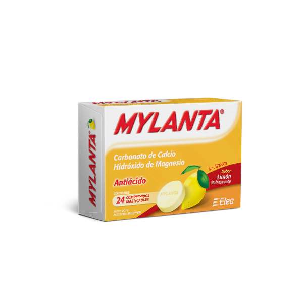 Mylanta Sabor Limón X24 Comprimidos Masticables