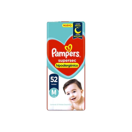 Pañales Pampers Talle M Super Sec 52 Uni