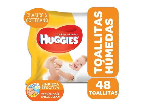 Toallas Húmedas Huggies Clásico Y Cotidiano x48un