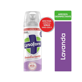 Desinfectante En Aerosol Lysoform Lavanda X360Ml