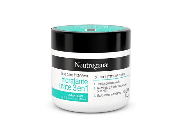 Neutrogena Crema Hidratante Mate 3En1 Face Care Intensive X 100 Ml