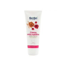 Crema Manos Srisri Extra Nutritiva Con Rosa Almendra 100 Gr