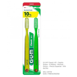 Cepillo Cental Classic 411 Suave 2U