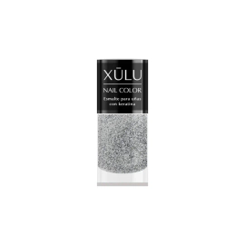 Esmalte De Uñas Xulu Nail 109 Plata Polvo De Estrella 10 Ml