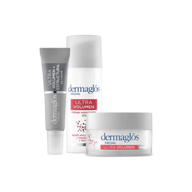 Kit Facial Dermaglós Ultra Volumen Crema Dia Noche Ojos