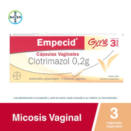 Empecid Gyno Antimicótico  3 Cápsulas Vaginales