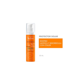Protector Solar Avene Emulsión Cleanance Con Color Spf 50+ 50Ml