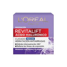 Crema Noche L´Oréal Paris Revitalift Acido Hialulronico X 50Ml