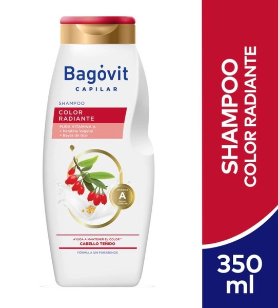 Shampoo Bagovit capilar Color radiante x350ml
