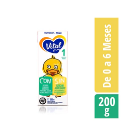 Leche Infantil Vital 1 De 0 A 6 Meses. Brick 200 Ml