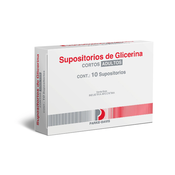Supositorio de Glicerina para Adultos Cortos X10 Unidades