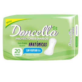 Protectores Diarios Doncella Anatómicos Con Perfume 20 Un