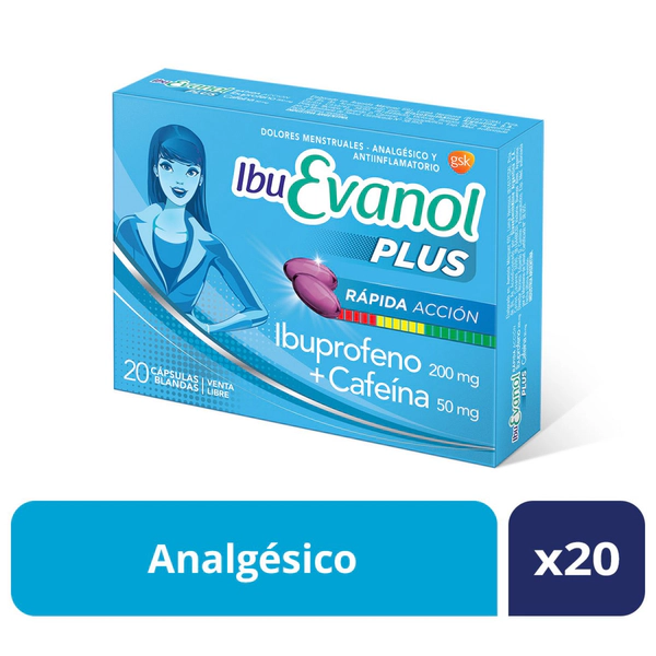 Ibuevanol Plus Rápida Acción X20 Cápsulas Blandas
