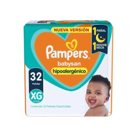 Pañales Pampers Babysan Talle Xg X32Un