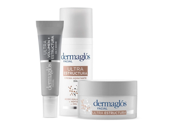 Kit Facial Dermaglós Ultra Estructura Dia Noche Ojos