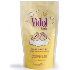 Vidol Bebé Polvo En Fécula Hipoalergénico Doy Pack 200g