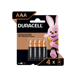 Pilas Alcalinas Duracell Tipo Aaa 4 U.