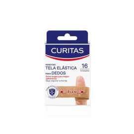 Venditas Adhesivas Curitas Tela Elástica Para Dedos X16Un