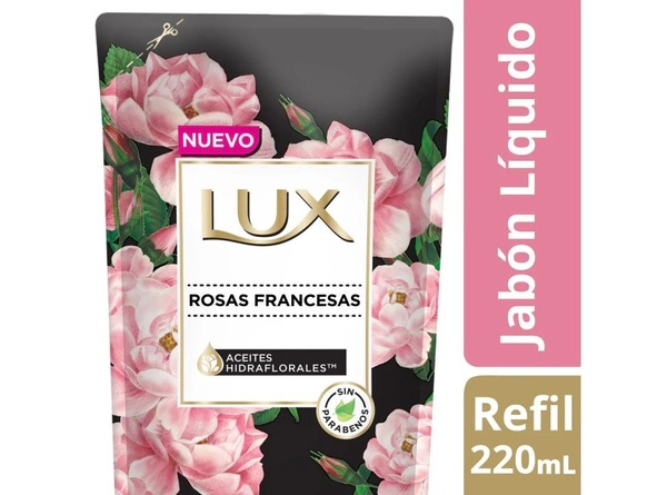 Jabón Liquido Lux Manos Rosas Francesas Repuesto x220ml