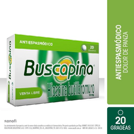 Buscapina Antiespasmódico grageas X 20