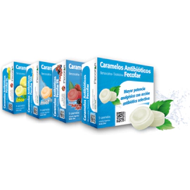 Caramelos Antibióticos Fecofar 9 unidades Mentol