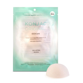 Konjac Esponja Facial Blanca 100% Blanco Puro Limpia Exfolia
