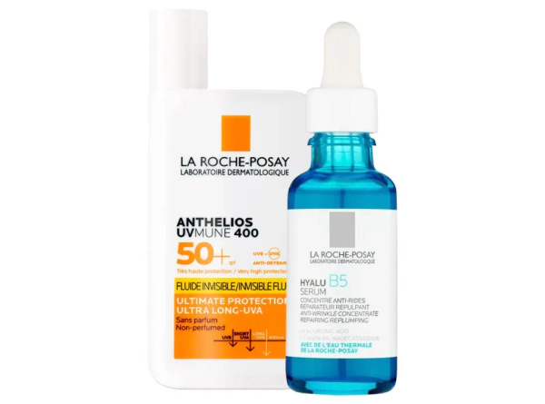 La Roche Posay Combo Hyalu B5 Sérum + Anthelios Uvmune 400 Fluido Invisible
