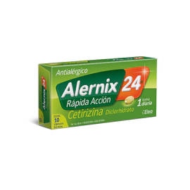 Alernix 24 Cetirizina 10 Cápsulas