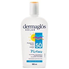 Protector Solar Niños Dermaglós Fps50 Emulsión X180Ml