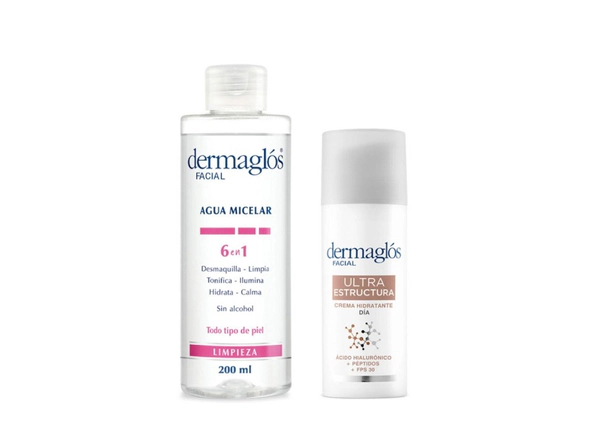 Kit Facial Dermaglós Rutina de Día Ultra Estructura