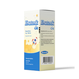 Ibutenk 4% Ibuprofeno Analgésico Antifebril Antiinflamatorio 100ml suspensión