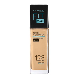 Base Maquillaje Maybelline Fitme Matte+Poraless 128 Warm Nude X30Ml
