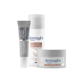 Kit Facial Dermaglós Ultra Estructura Dia Noche Ojos