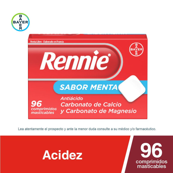 Rennie Antiácido Sabor Menta X96 Comprimidos Masticables