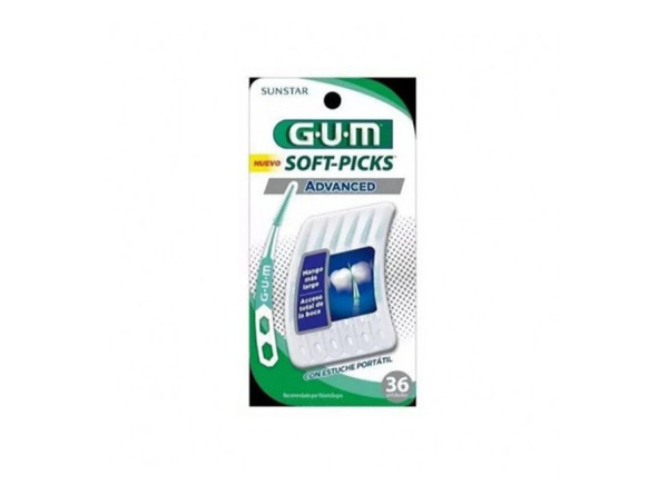 G.U.M Soft Picks Advanced Palillos Interdentales estuche x 36u.