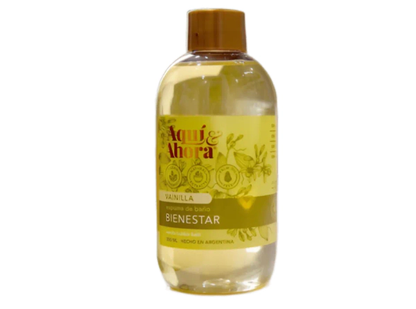 Espuma De Baño Aqui Y Ahora Bienestar Vainilla 250 Ml