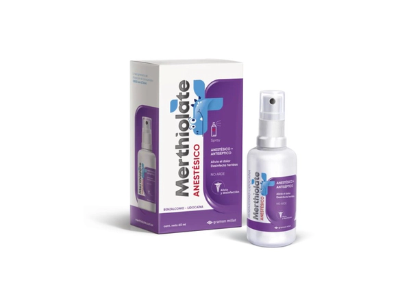 Merthiolate - Anestésico X 60 Ml Spray