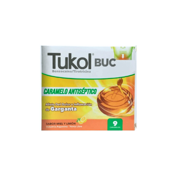 Tukol Buc Miel y Limón X9 Caramelos
