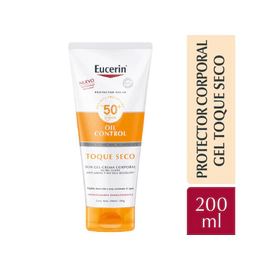 Protector Solar Eucerin Sun Fos50 Corporal Toque Seco X200Ml