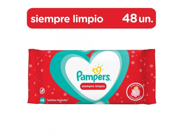 Toallas Humedas Pampers Siempre Limpio x48un
