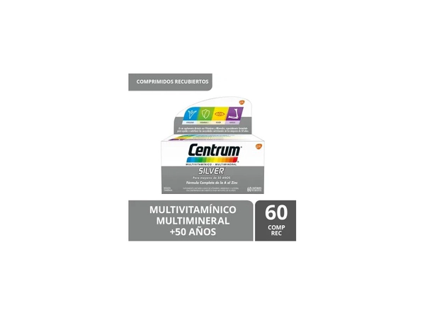 Suplemento Vitaminico Centrum Silver X60Com | Siempre Farmacias