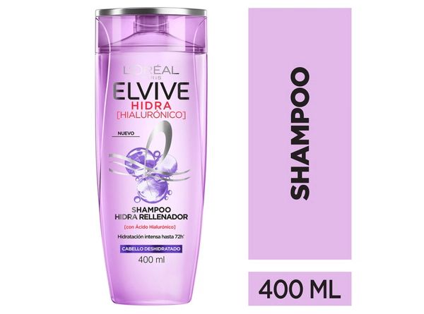 Shampoo Hidra Hialurónico Elvive L´Oréal Paris 400ml
