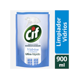Cif Vidrios Biodegradable Doypack 900 Ml